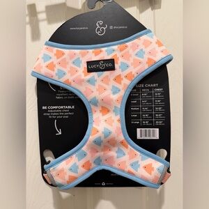 Lucy & Co. ALIEN Adjustable Dog Reversible Harness Size XL NWT fish design